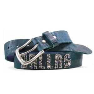 Rare Leather Island by Bill Lavin Studded Embellished Dallas Belt